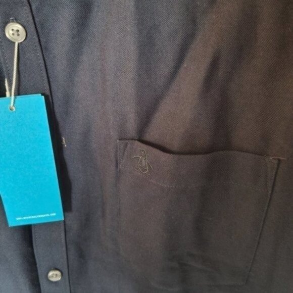 Original Penguin Heritage Slim Fit Navy Shirt XXL - Picture 14 of 16